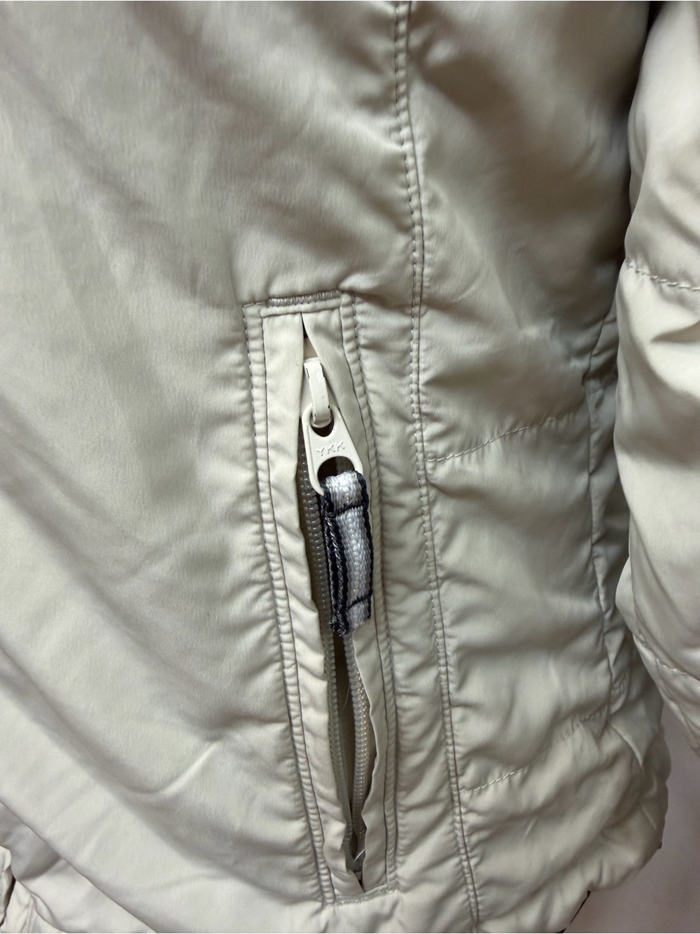 Columbia Women’s Small Ivory Fleece Lined Interchange Zip Jacket Coat Core - Picture 5 of 10